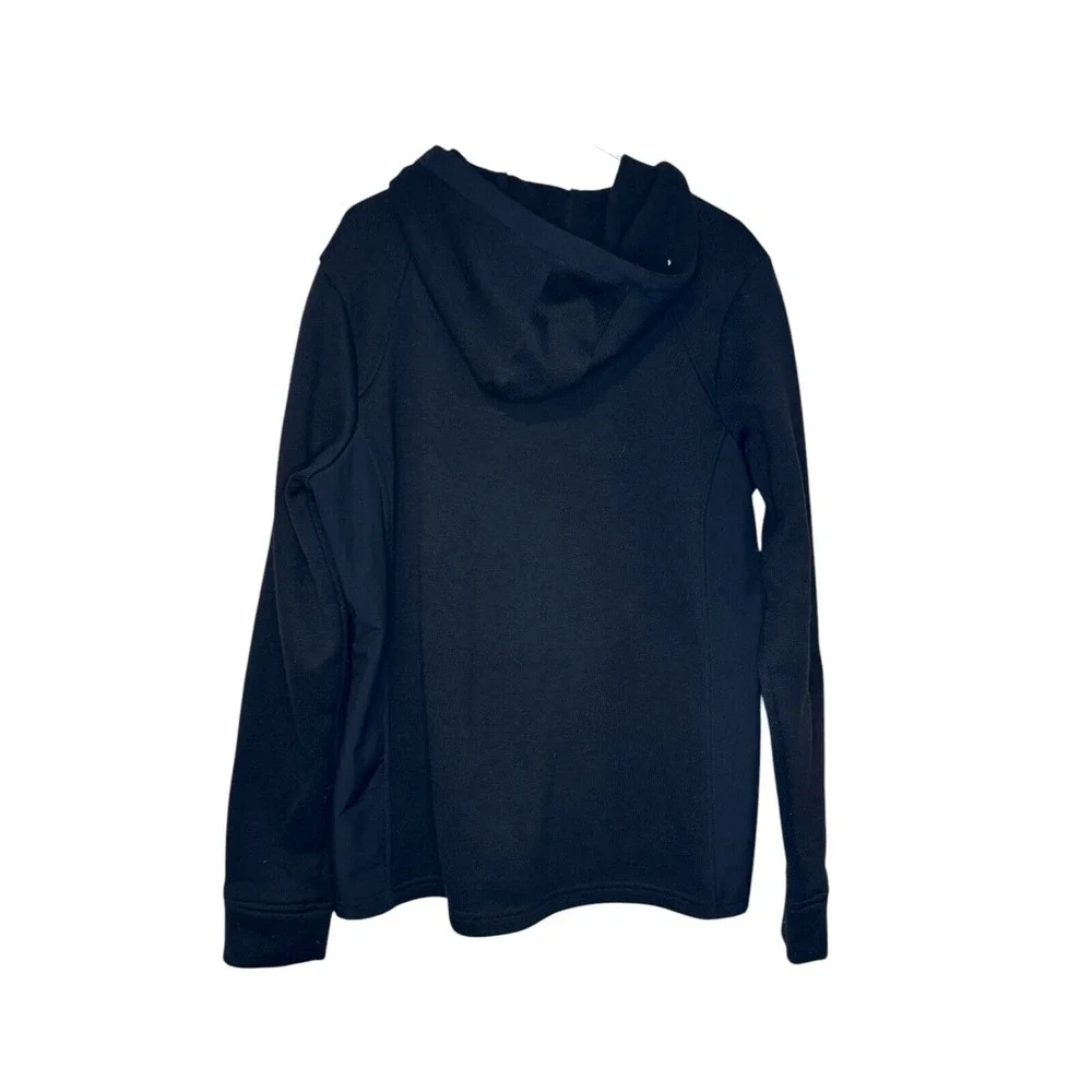 ZeroXposur Men Sweater Full‎ Zip Hooded Zipper Pocket Long Sleeve Black Size XL